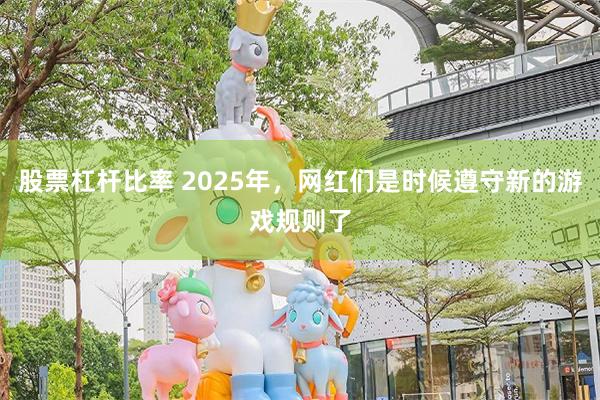 股票杠杆比率 2025年，网红们是时候遵守新的游戏规则了